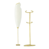 Milk Frother with Stand - Coconut Milk - Gold