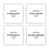 Glass Coffee Syrup Dispenser - Set of 2