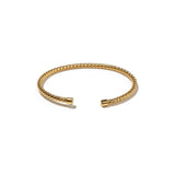 24K Gold Twisted Mini Bangle