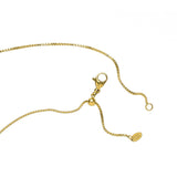 Waterproof Dainty Gold puffy Heart Necklace