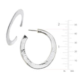 Silver Earrings Approximately 1.5 in diameter