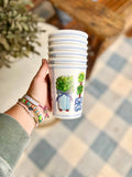 Plants and Bows Reusable Cups