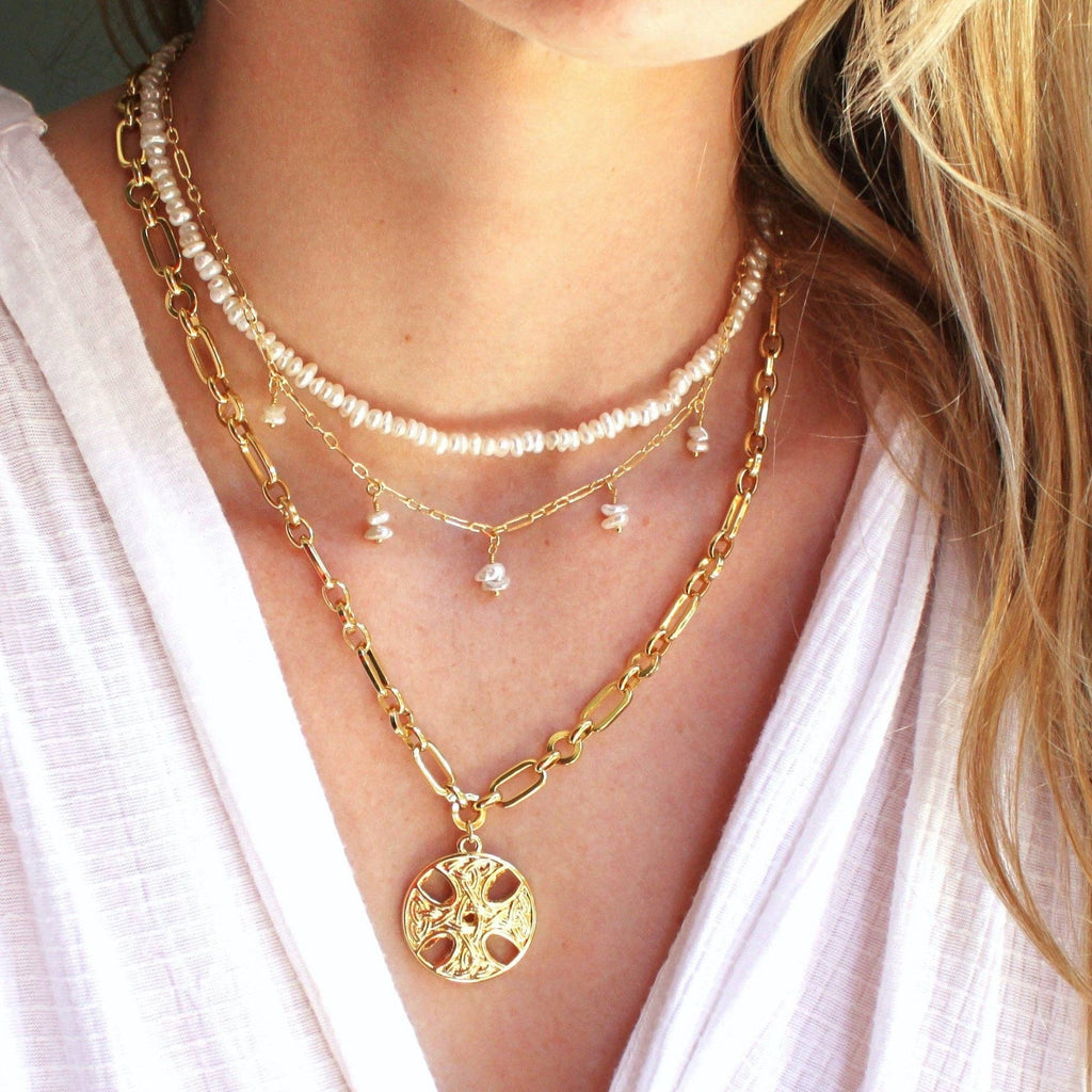 Bexley Beaded Pearl Necklace
