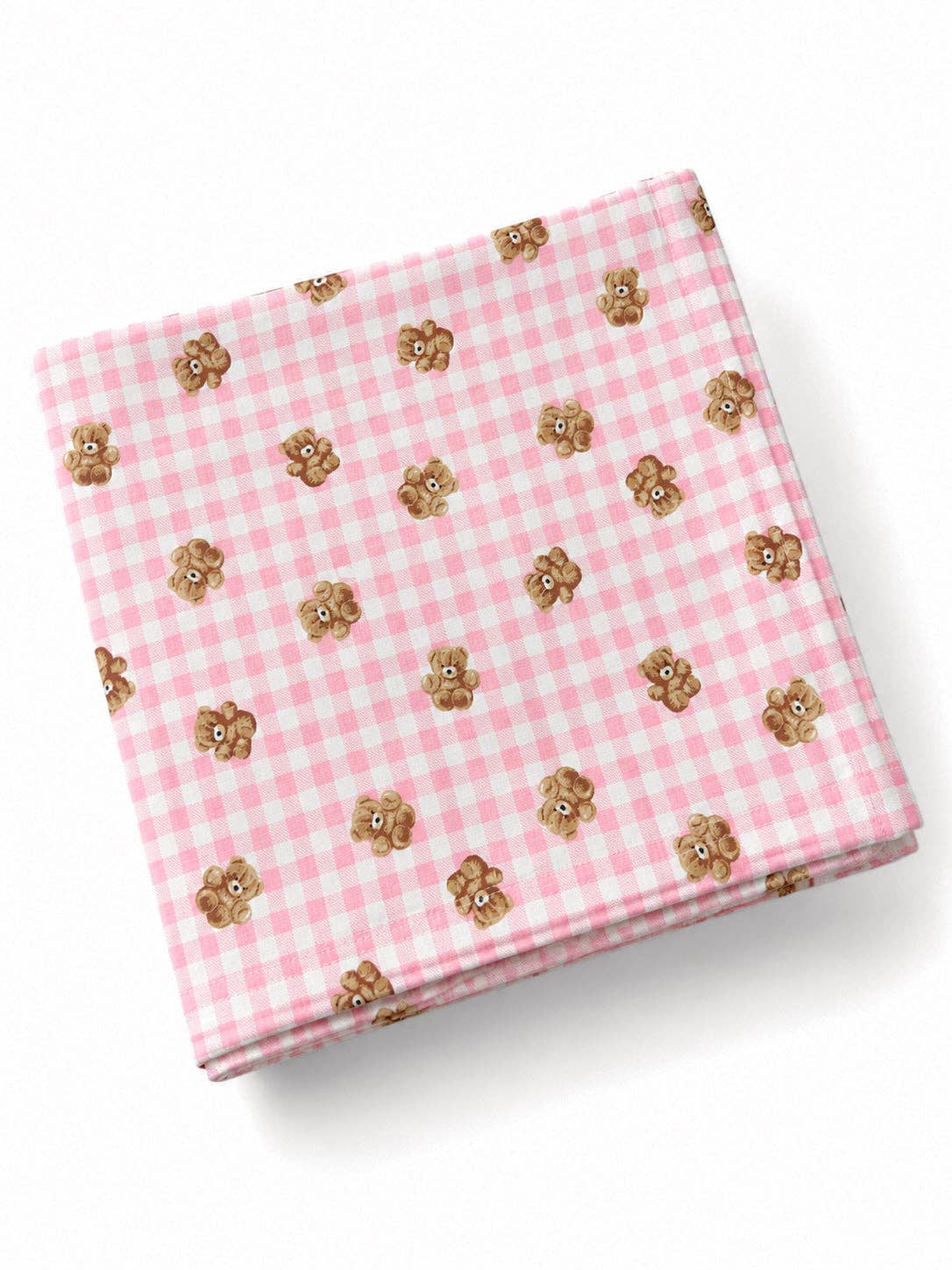 Swaddle, Pink Teddy Picnic