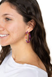 Cameron Hoops - Paradise Pink // Earrings, Jewelry, Gifts
