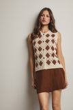Crochet Diamond Pattern Vest