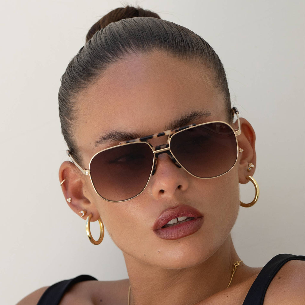 Logan Acetate Aviator Unisex Sunglasses