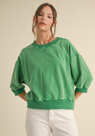 3/4 Dolman Sleeve Sweatshirt