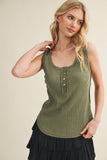 Deconstructed Vertebral Seam Ribbed Top