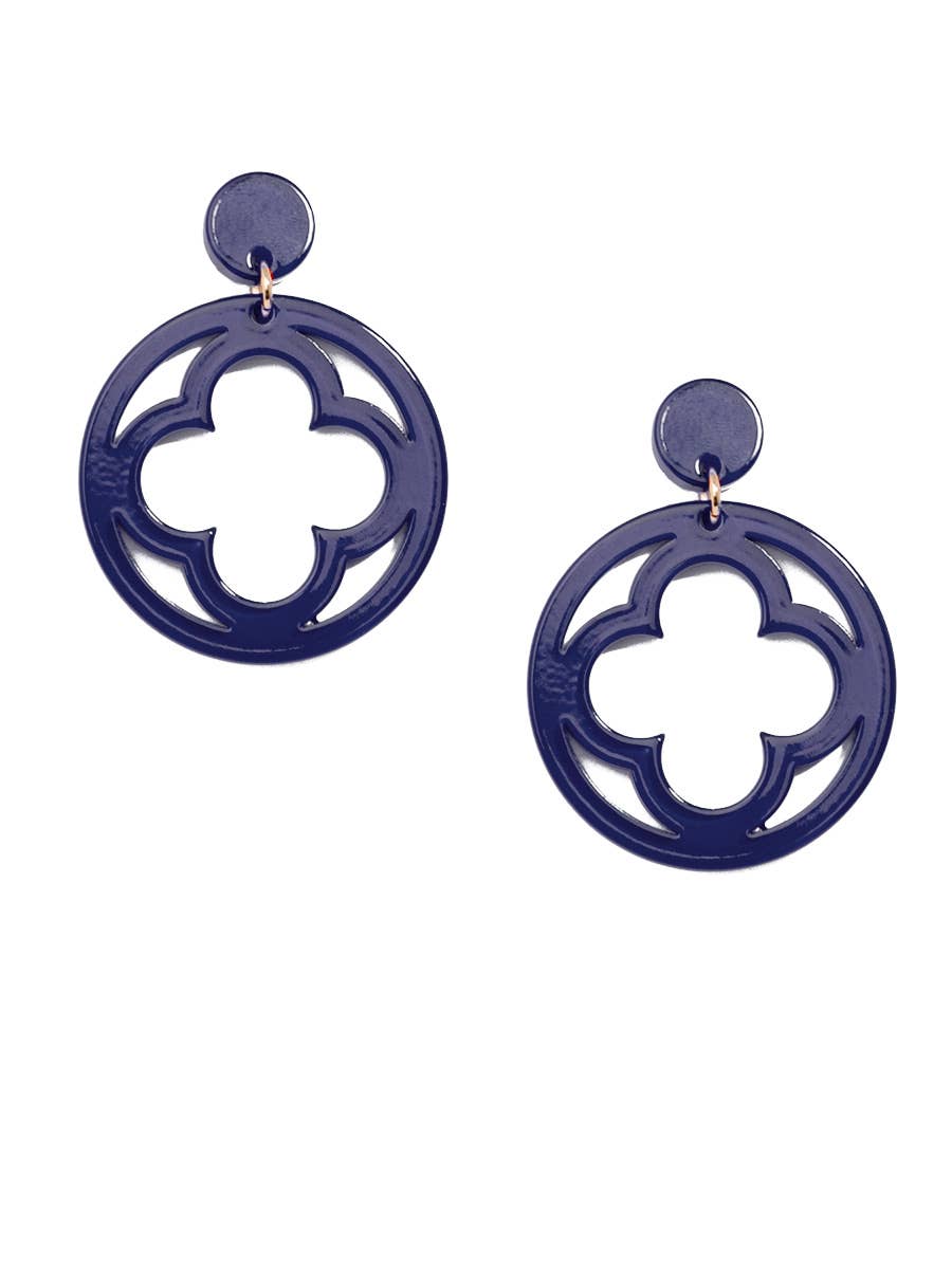Zenzii Open Clover Drop Earring