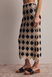 Crochet Diamond Midi Skirt FWSK002