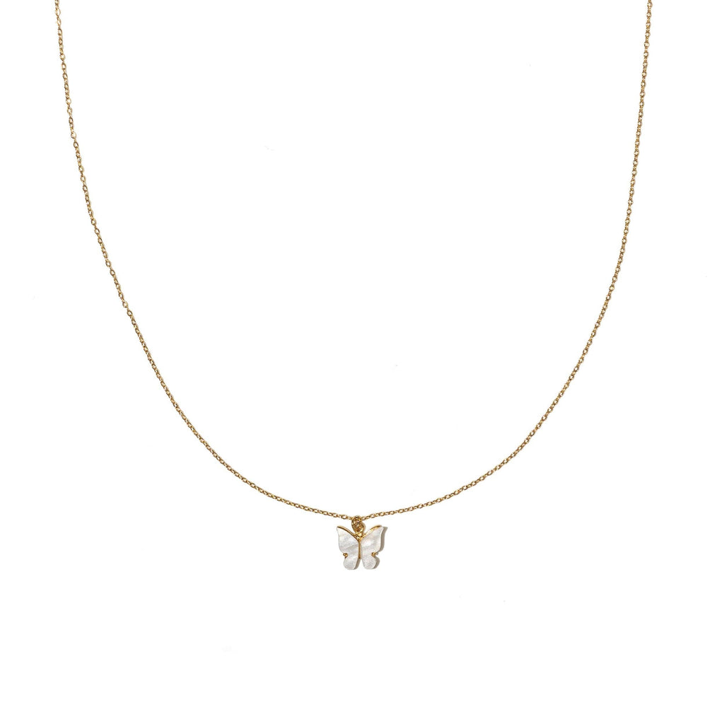 Waterproof Butterfly Pendant Necklace