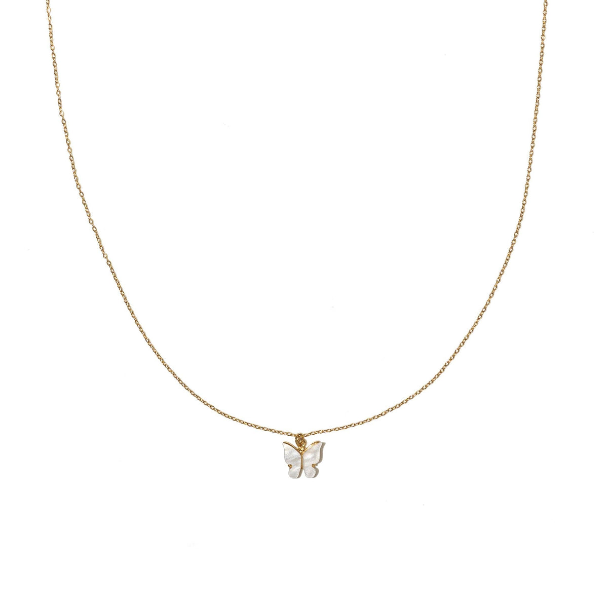 Waterproof Butterfly Pendant Necklace