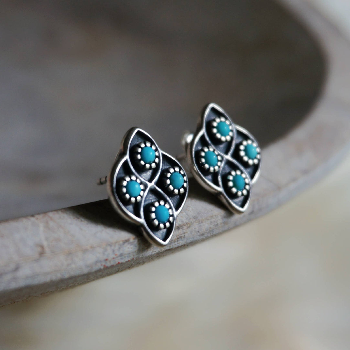 Lucia Turquoise Stud Earrings
