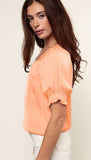 Smocked Sleeve Blouse