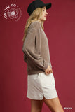 Velour Crewneck Sweatshirt