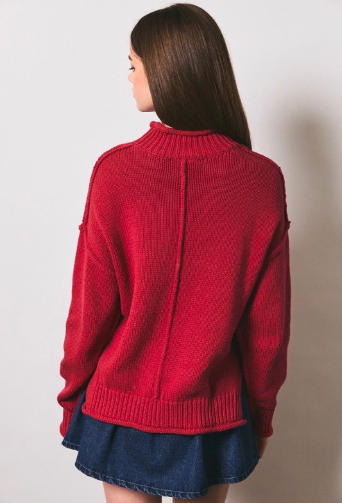 Red Oversized Sweater