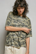 Vintage Washed Relaxed Fit Camo Tee