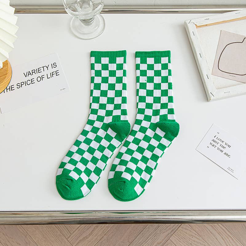 Checkerboard Socks