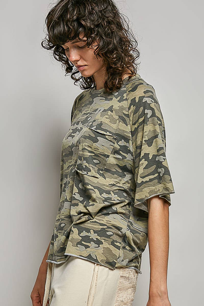 Vintage Washed Relaxed Fit Camo Tee