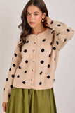 Soft Polka Dot Cardigan