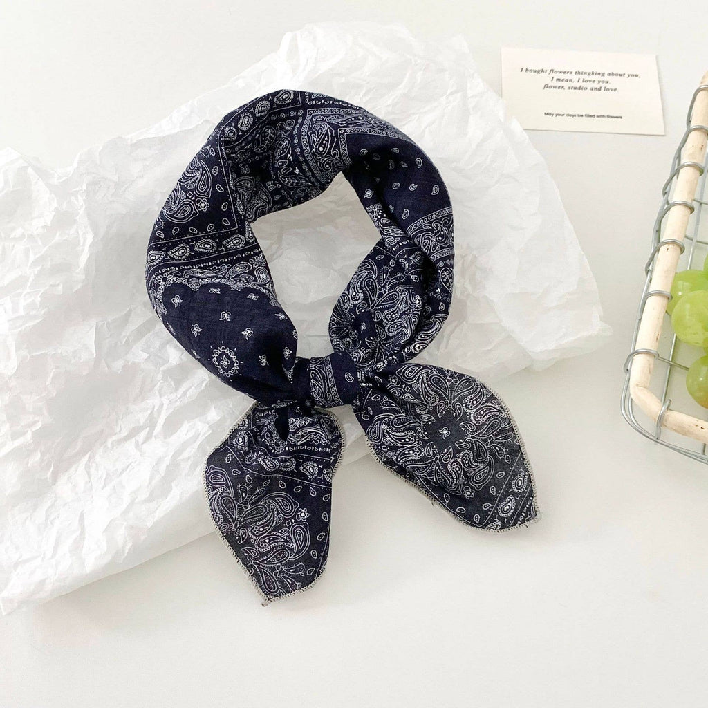 Multi-Use Retro Floral & Animal Print Square Bandana