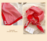 Red Passion Floral Bandana Square scarf