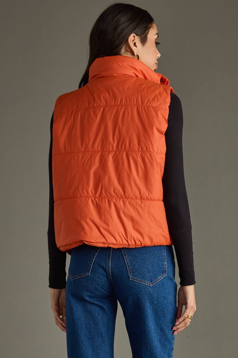 Rust Puffer Vest