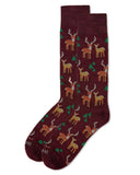 Oh Deer Bamboo Blend Men's Crew Socks