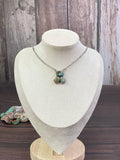 Handmade Sterling Silver Cotton Candy, Golden Hills Turquoise, Red Rose Dahlia, No.8, Paloma, Sonoran Mountain Turquoise Necklace, Signed Nizhoni