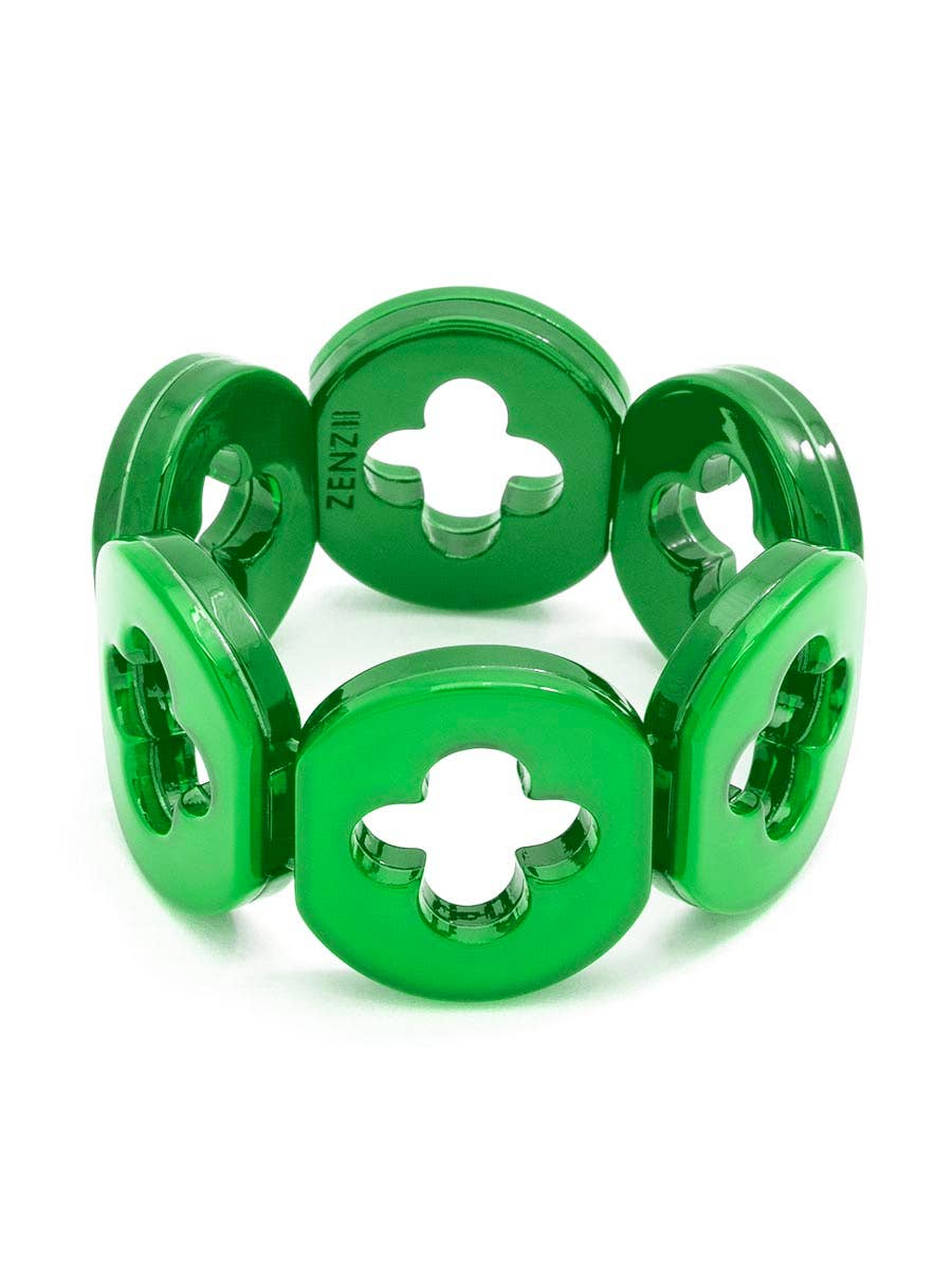 Zenzii Resin Clover Bracelet