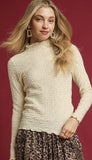 Textured Crinkle Knit Long Sleeve