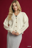 Button Front Knit Cardigan