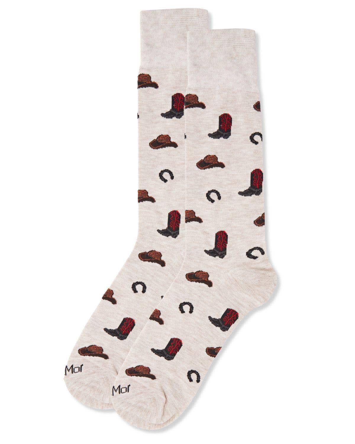 Cowboy Bamboo Blend Men's Crew Socks