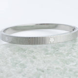 18K Gold PVD Stainless Steel Fluted Bangle Bracelet