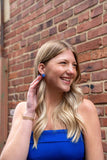 Liberty Star Studs - Blue // 4th of July Earrings