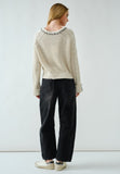 Stitched Cable Detail Sweater