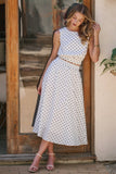 Polka Dot Top and Skirt Set