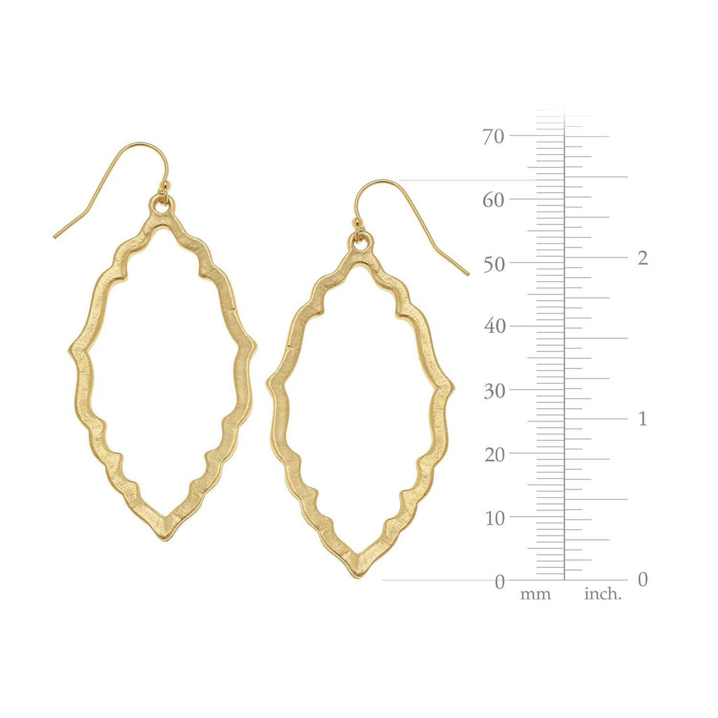 Susan Shaw Gold Cut Out Earrings