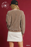 Velour Crewneck Sweatshirt