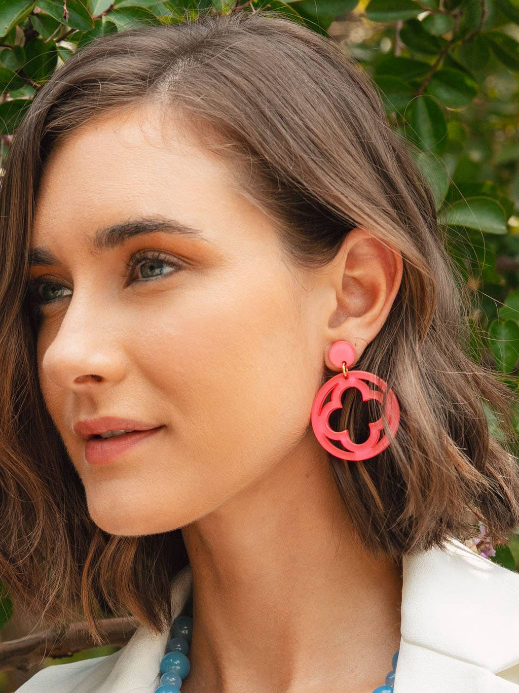 Zenzii Open Clover Drop Earring