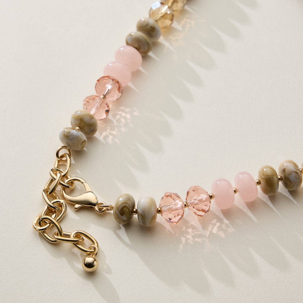 Mixed Bead Short Necklace | Adjustable Length