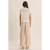 Breezy Cotton Open Knit Vest