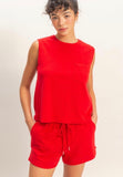 Sleeveless Cotton Top