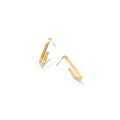 Waterproof Gold Paperclip Hoops