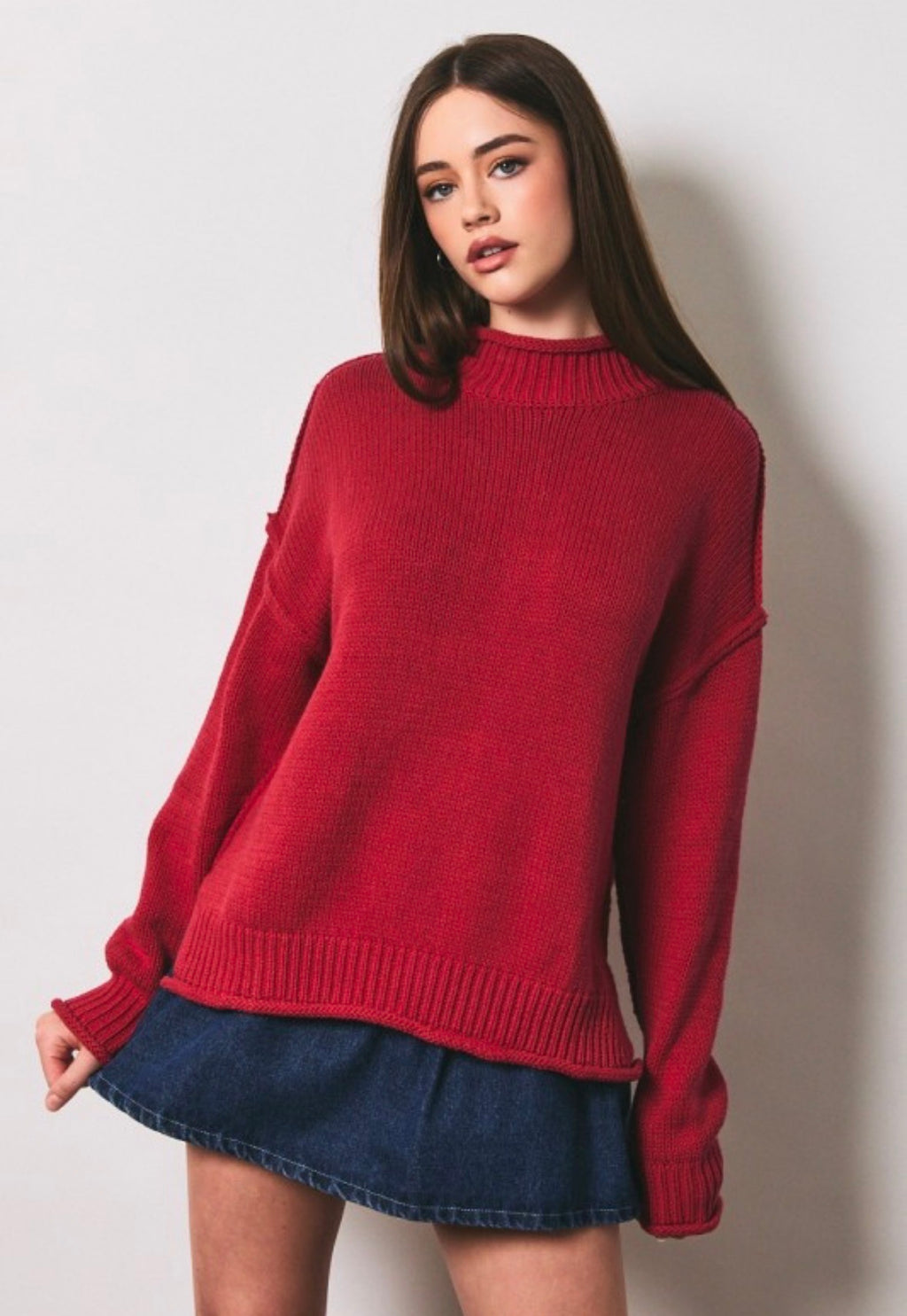 Red Oversized Sweater