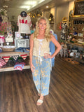 Mid Rise Floral Jean