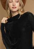 Velvet Fitted Long Sleeve