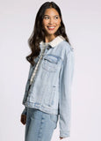 Sherpa Collar Denim Jacket