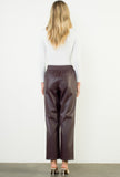 Drawstring Leather Pants